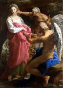 Pompeo Batoni Time orders Old Age to destroy Beauty. oil painting reproduction